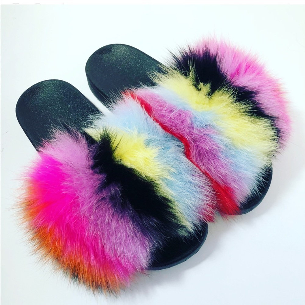 Fox Fur Slides